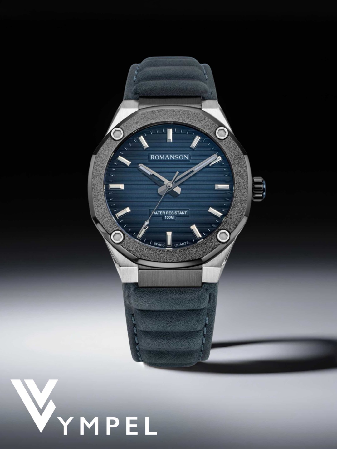 Кварцевые ROMANSON 5BF007 blue нержавеющая сталь