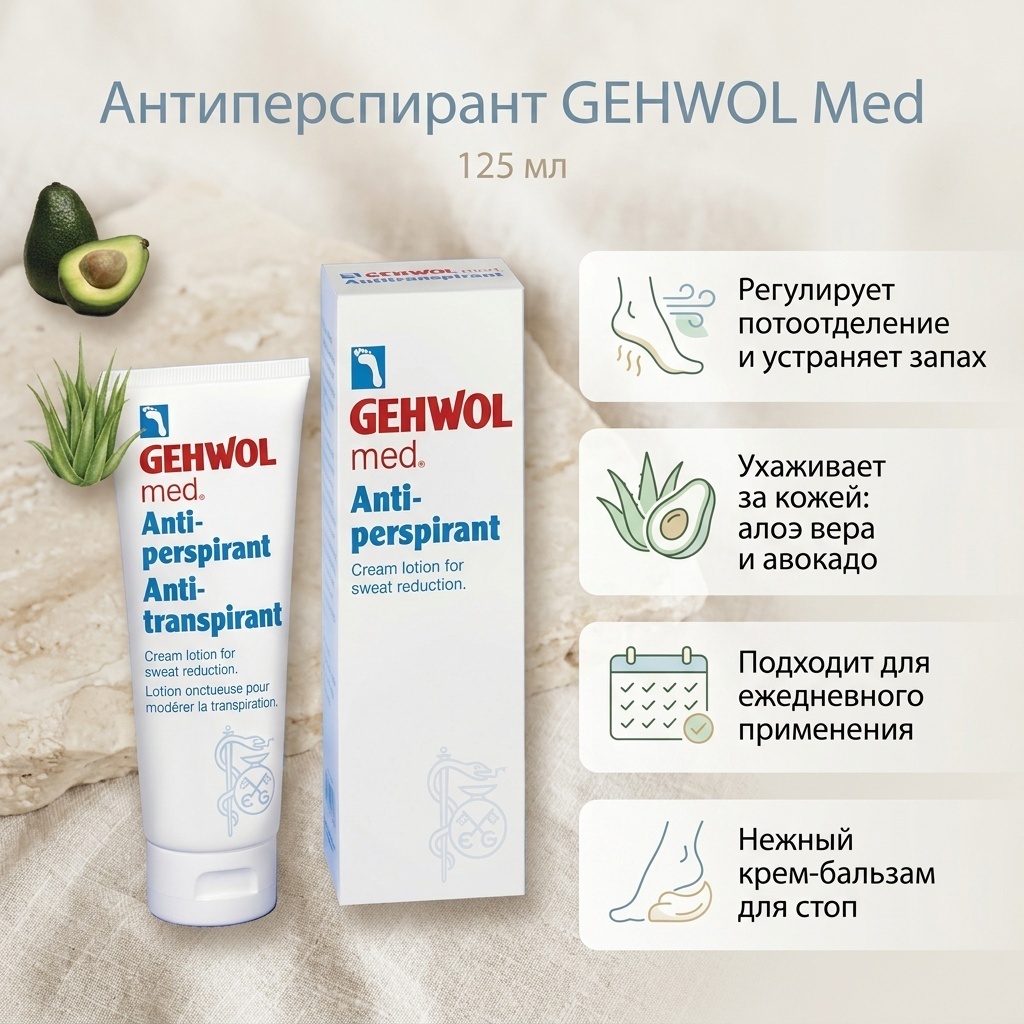 GEHWOL Med Anti-perspirant антиперспирант унисекс 125 мл