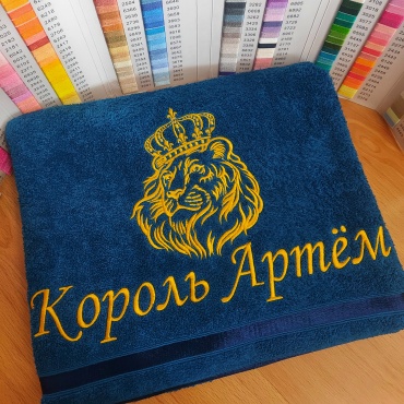 Полотенце Letto 130x70 см, хлопок, махровая ткань, 1 шт,