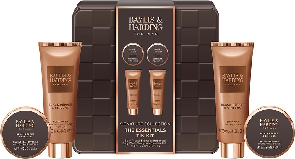 BAYLIS & HARDING Black Pepper&Ginseng Men's The Essentials набор для тела для мужчин