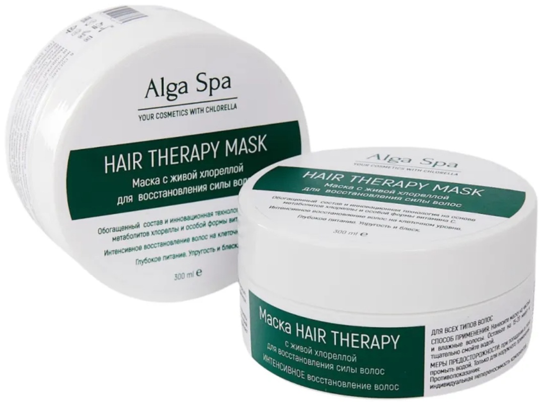 Alga Spa маска Hair Therapy с живой хлореллой 300 мл
