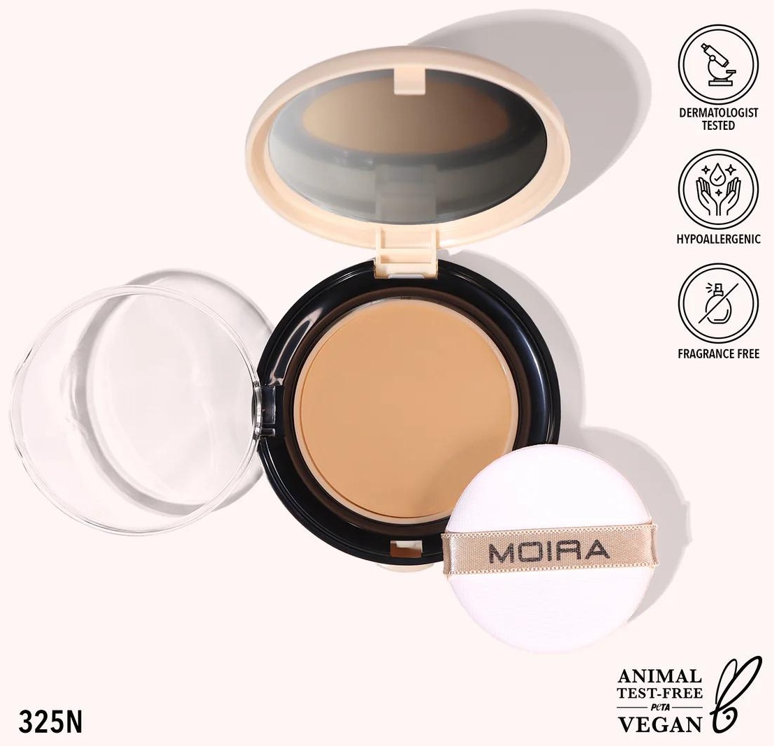 Пудра MOIRA Complete Wear Powder Foundation сухая 325N темно-бежевый