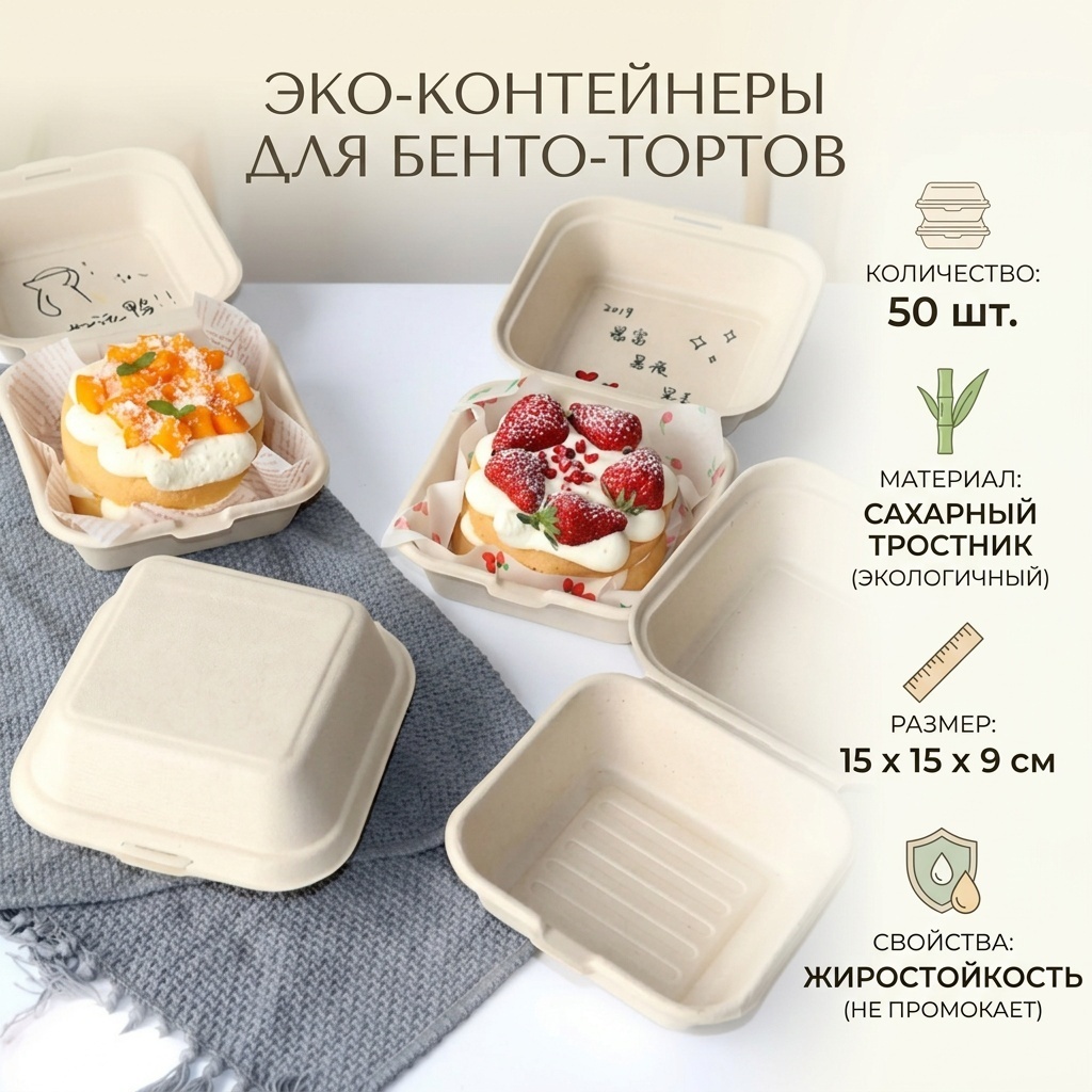 Контейнер 064316858 белый 50 шт