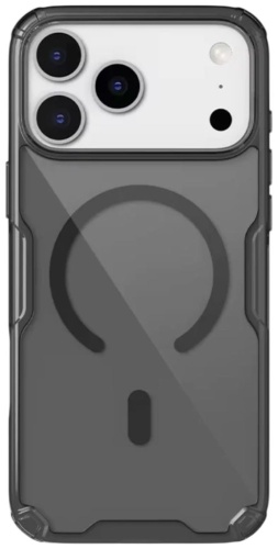 Чехол Nillkin для Apple iPhone 17 Pro темно-прозрачный