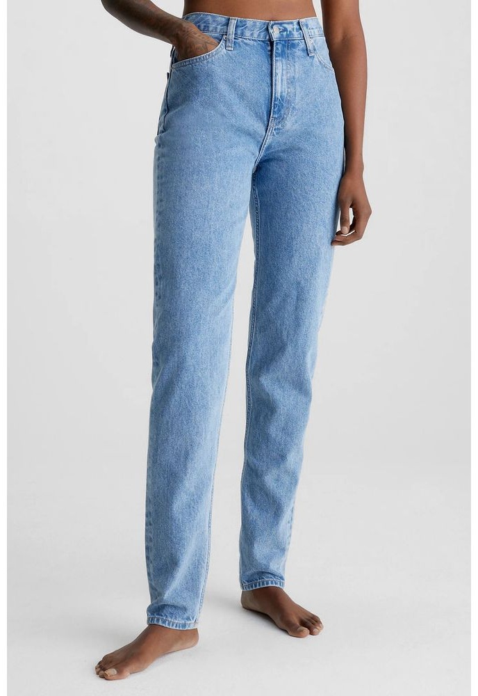 Джинсы джинсы-мом Calvin Klein Jeans голубой