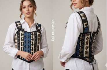 Национальный костюм голубой