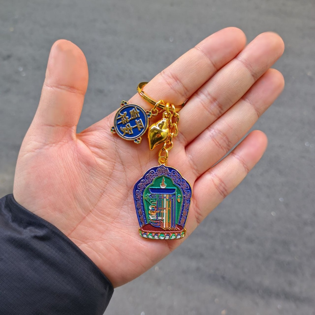 Брелок Брелок Калачакра, Фэн-шуй _496 00000295 4.8 см * 3.4 см металл 1 шт