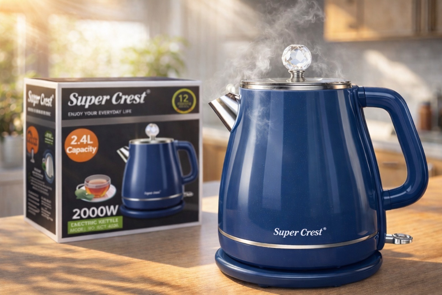 Электрочайник Super Crest sct-4025 синий