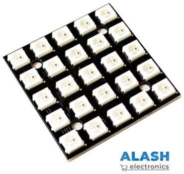 Модуль светодиодный Матрица из 16 RGB Светодиодов WS2812 (4x4)