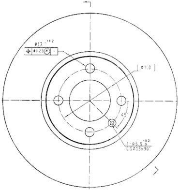 Диски PATRON передние PBD 1532