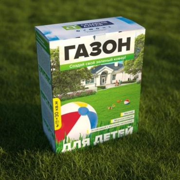 Газон декоративный Семена Алтая подходит для детей 30 кв.м 0.9 кг