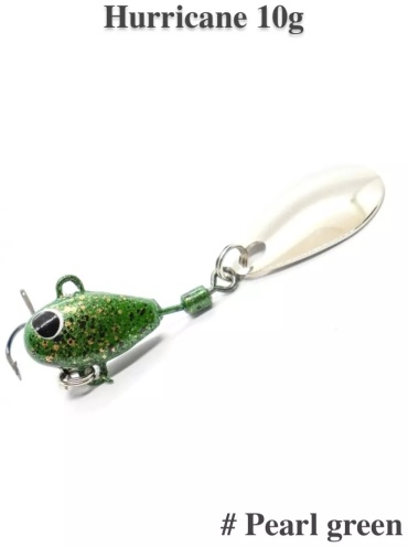Блесна UF-STUDIO HURRICANE Pearl green 1 шт 50 мм зеленый