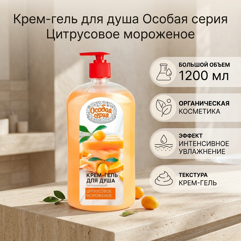 Особая серия Цитрусовое мороженое крем-гель 1200 мл