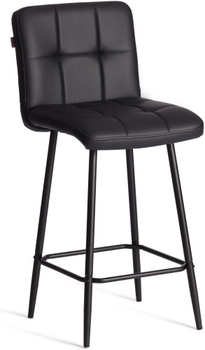 Барный стул Tetchair Медео, 102x42x56 см, черный 1 шт.
