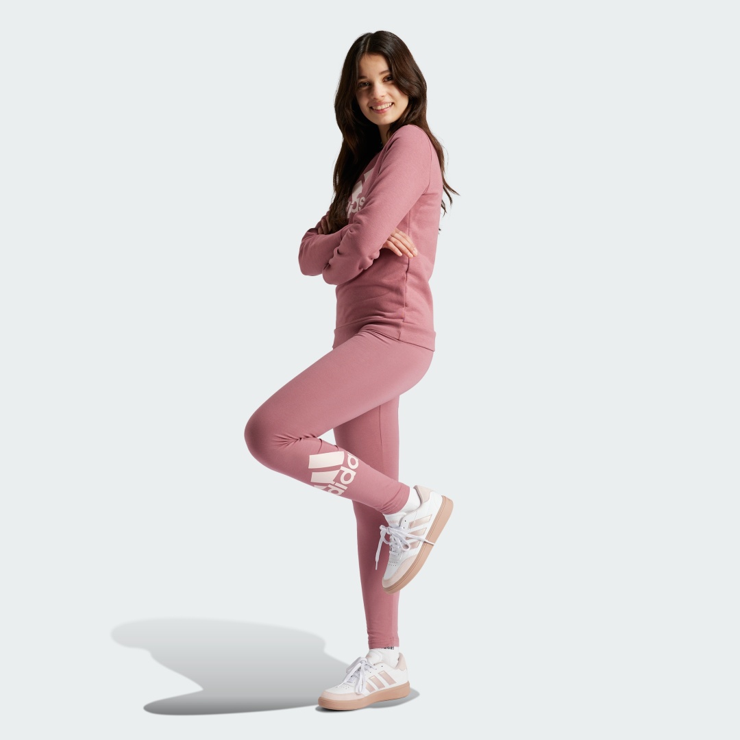 Леггинсы adidas G BL TIG розовый
