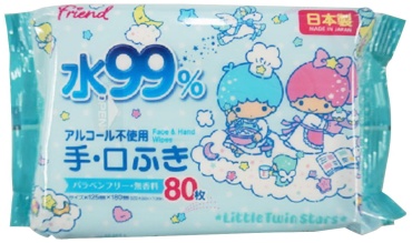 Влажные салфетки Детские Friend Little Twin Stars 80 шт