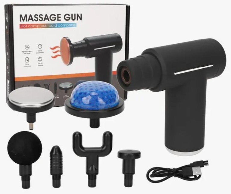 Массажер Massage Gun C01D1 массажный пистолет вибрационный, перкуссионный