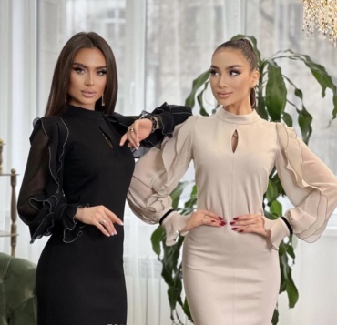 Повседневное платье MY TWINS черный