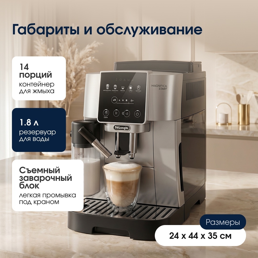 Кофемашина Delonghi ECAM220.80.SB серый — фото 5