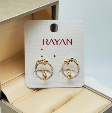 Серьги RAYAN бижутерный сплав, фианит