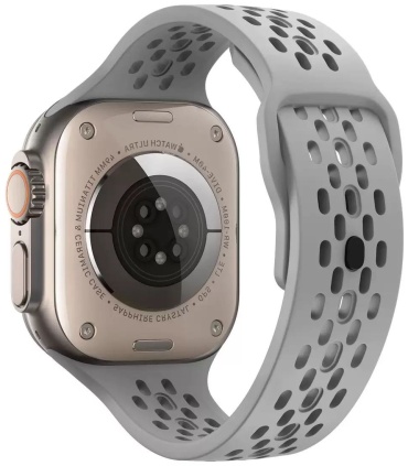 Ремешок для Apple Watch Series 8, Watch Ultra, Watch SE 2nd Gen, Watch Series 10, Watch Series 11, Watch Series 9 серый