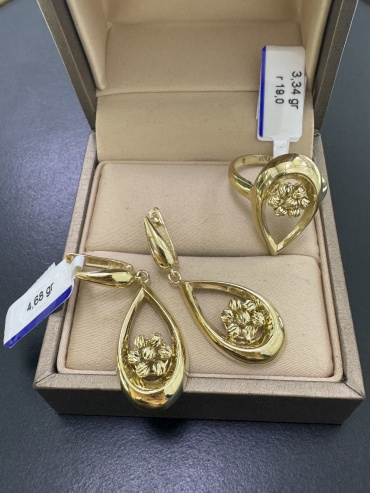 Italian Gold 54433 вес 8.02 г золото, без вставок