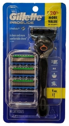 Gillette Proglide Станок и 4 запасных картриджей (сделано в Мексике для рынка США) сменные кассеты 4 шт