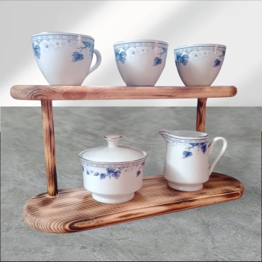 Полка кухонная 40x14 см дерево, 1 шт