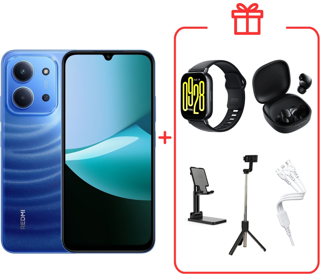 Смартфон Xiaomi Redmi 15C NFC 8 ГБ/256 ГБ синий + подарок