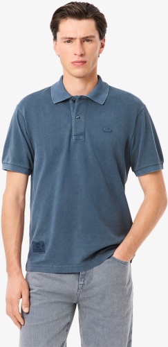 Поло LACOSTE серый