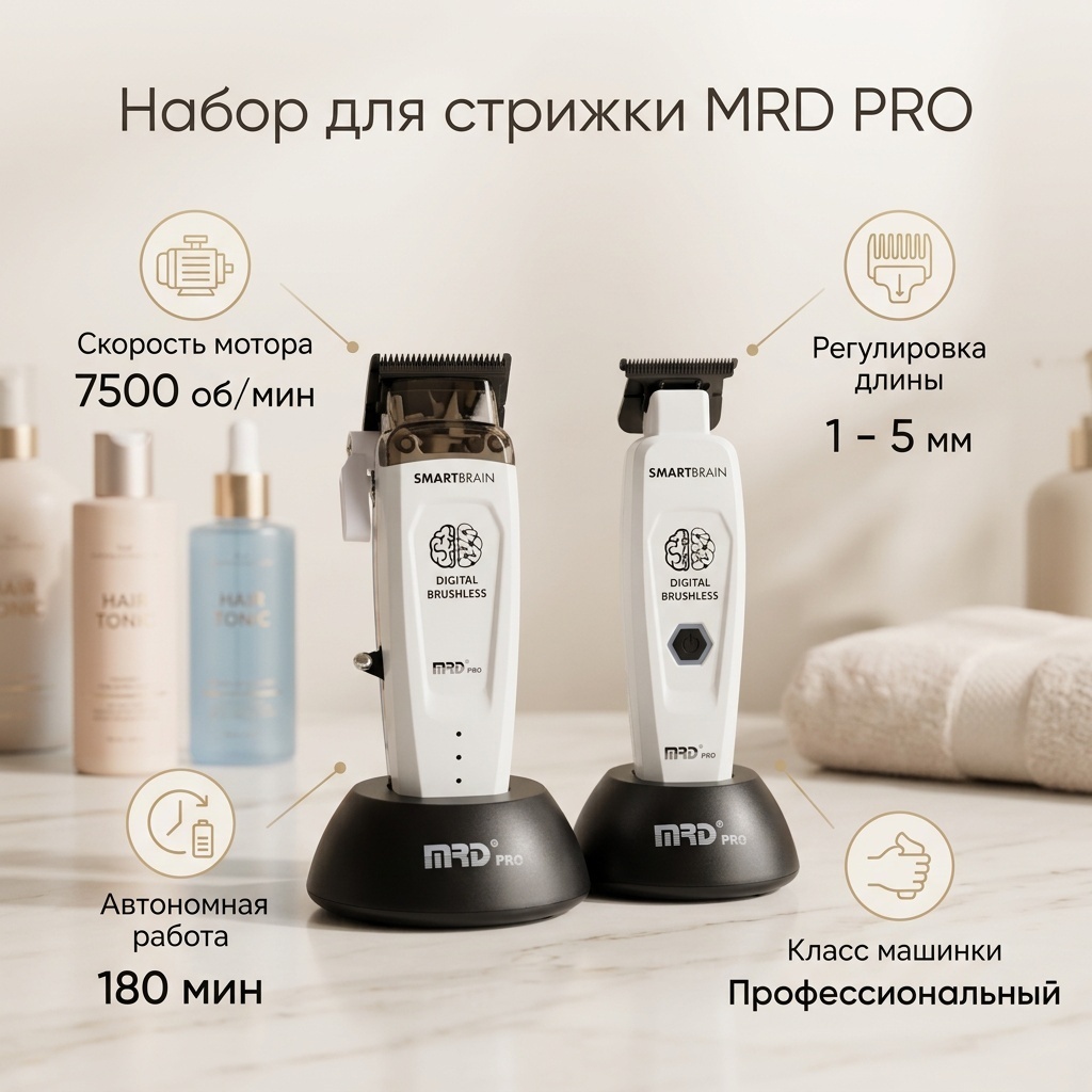MRD набор для стрижки Mrd pro набор белый