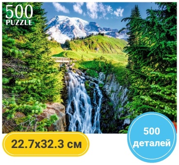 РЫЖИЙ КОТ Весна в горах классический 500 деталей
