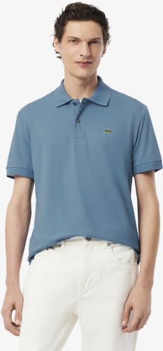 Поло LACOSTE голубой
