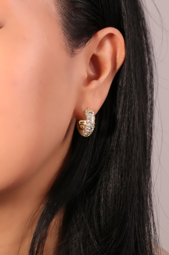 Серьги Lady accessories медицинская сталь, стекло