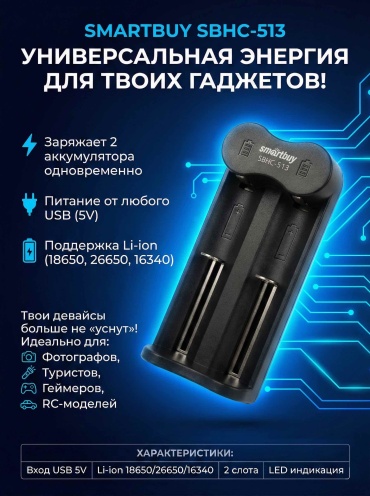 Зарядное устройство Smartbuy SBHC-513