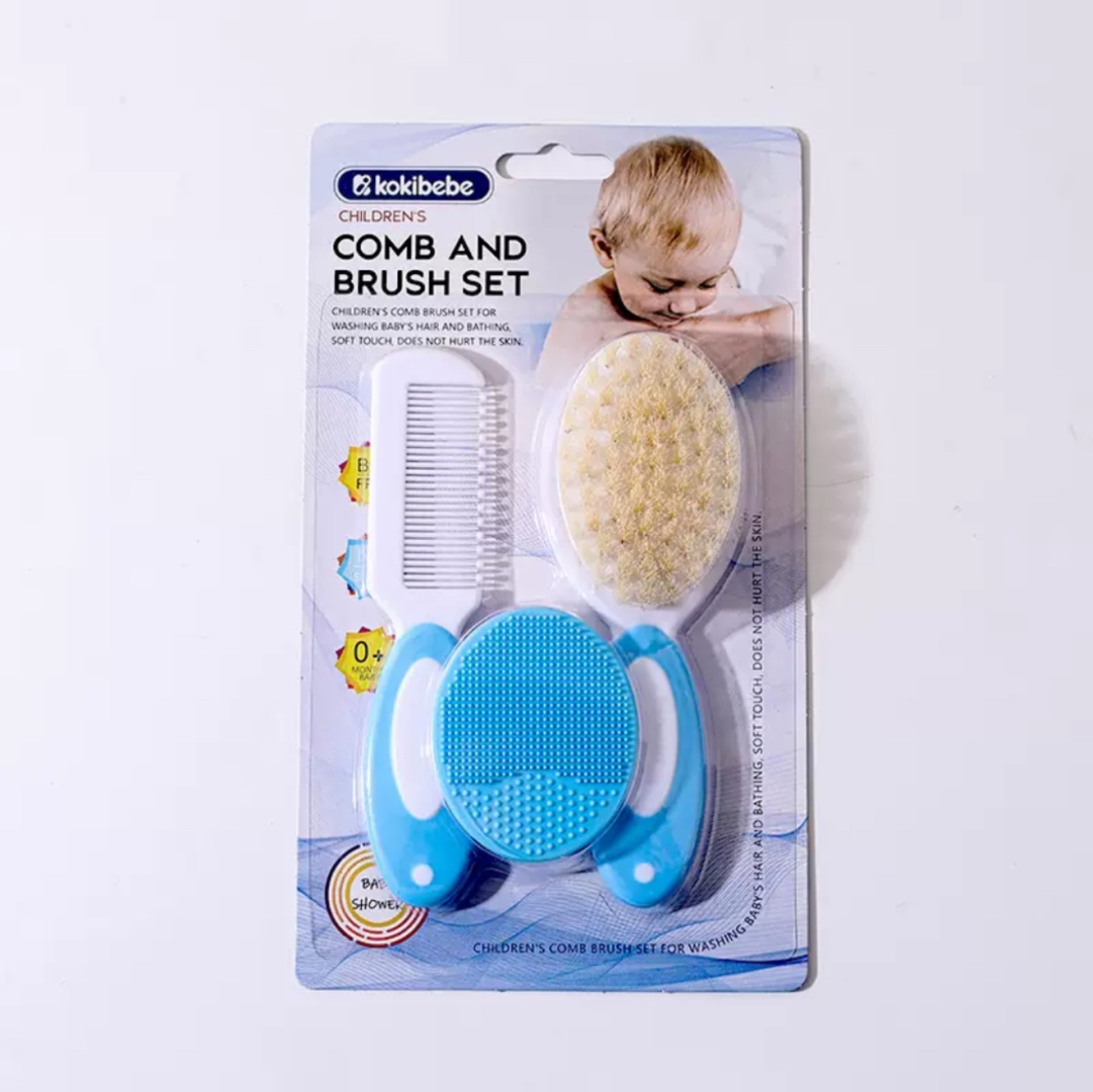 Набор расчесок Kokibebe JR-6062blue 0-9 мес