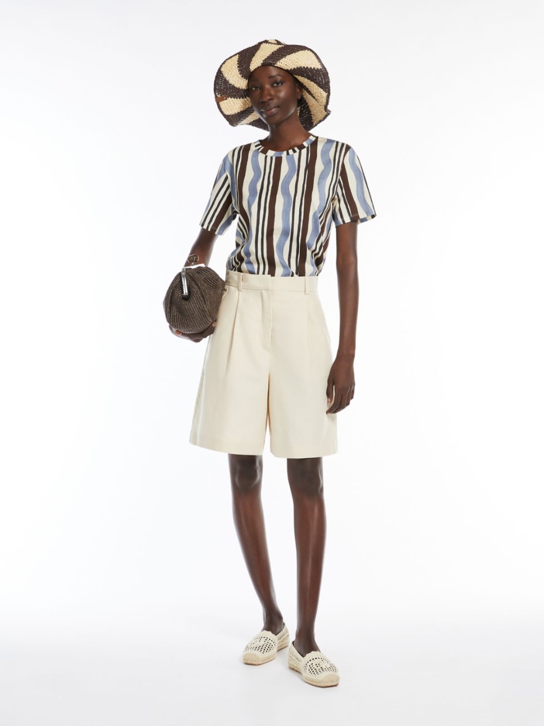 Повседневные шорты Max Mara бежевый