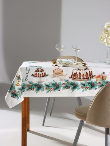 Скатерть с салфетками Этель New Years treat 10554235 150x110 см, хлопок, 5 шт