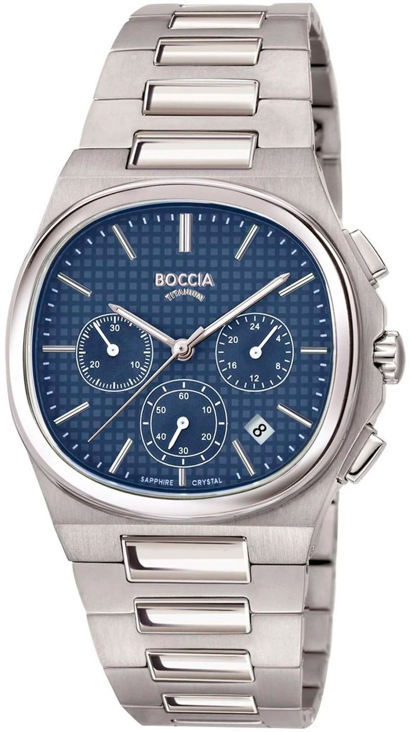 Кварцевые Boccia Titanium 37401-01Tick титан