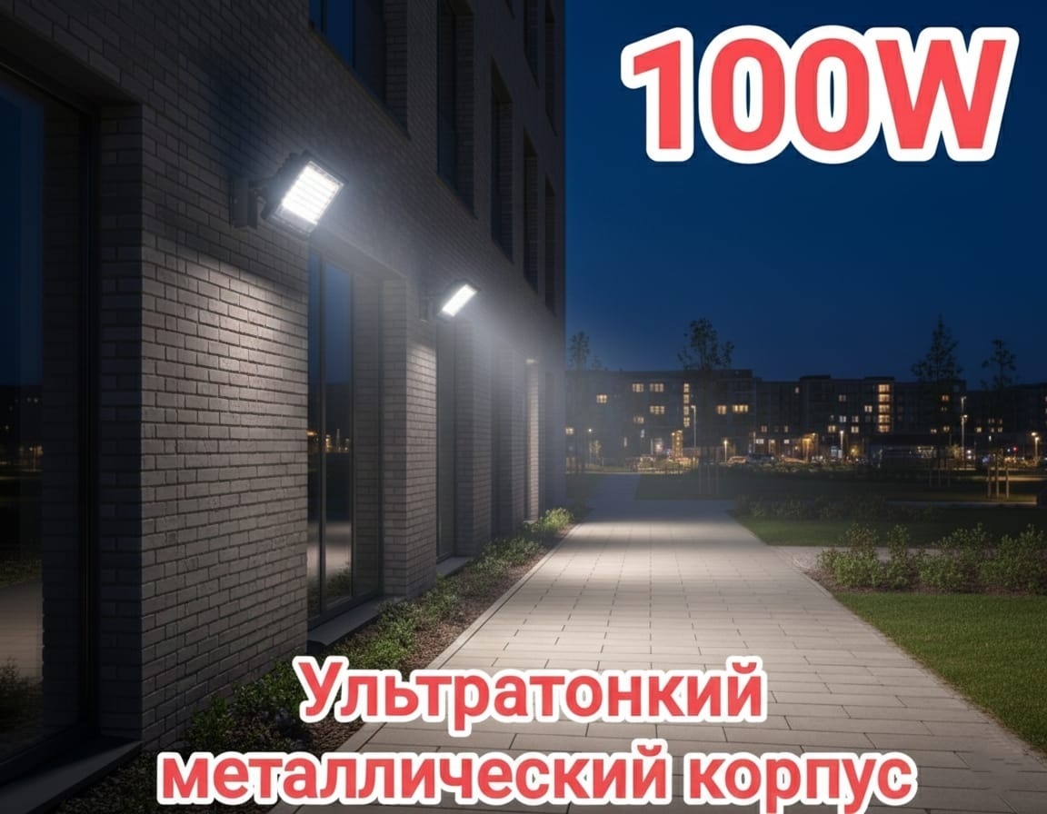 Прожектор на дуге крепления LOBRUN 100 Вт, дневной белый
