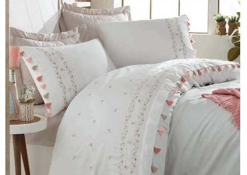 Комплект dantela Home collection Royal евростандарт хлопок, сатин, 4 наволочки: 50x70 см