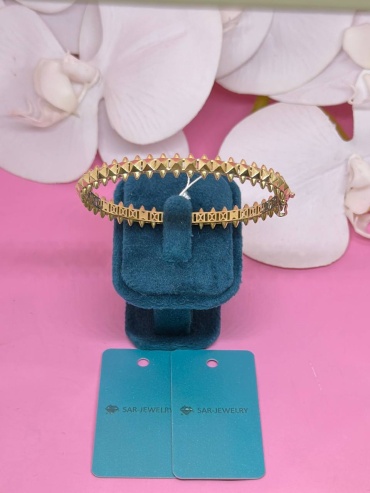 SAR JEWELRY Aniri_VIP_D_05_06_6.08_10735_18 длина 18 см, вес 6.08 г золото, плетение фантазийное