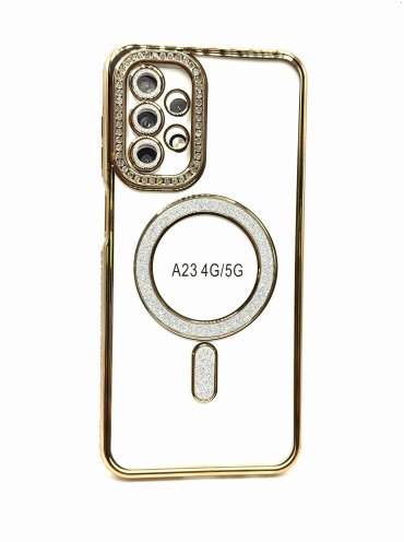 Чехол M MNS для Samsung Galaxy A23 оранжево-коричневый