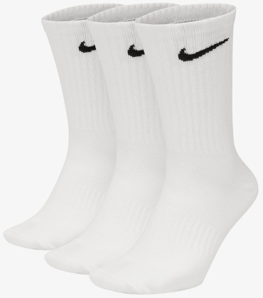 Носки Nike 3 пары черный, белый L