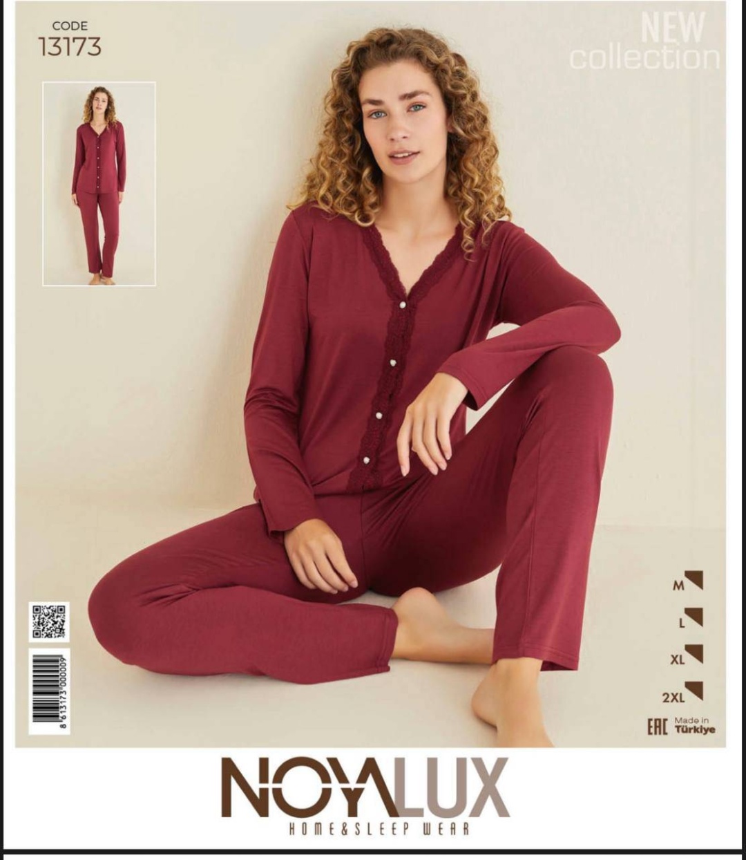 Пижама Noya Lux бордовый