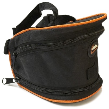Велосумка Biwec Saddle Bag, Expandble черный, оранжевый