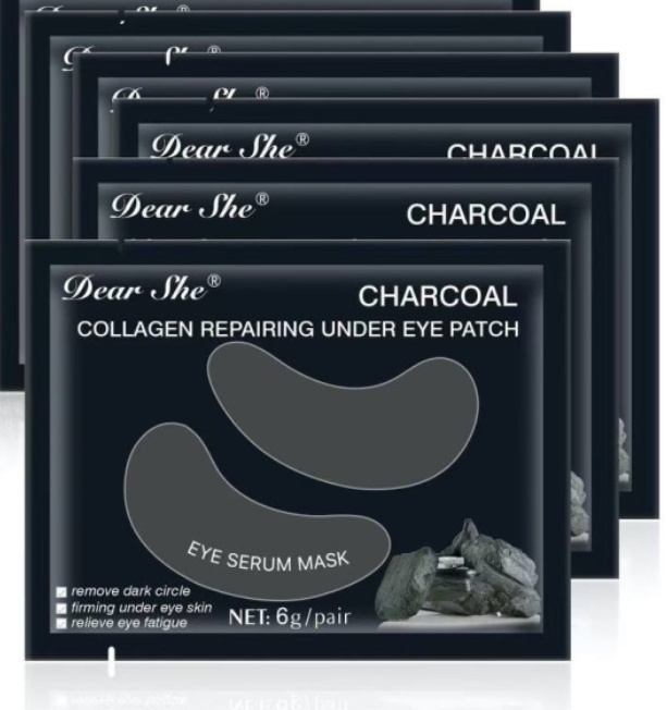 Патчи Dear She коллагеновые Charcoal от отеков 5 шт