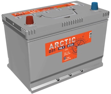 РЦ-00004012 Titan Arctic AsiaSilver 95 Ач 6СТ-95.1 VL 95 Ач прямая