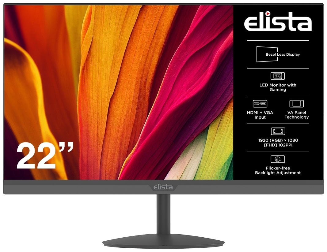 Монитор 21.5" Elista ELS-V22RFHD LED черный