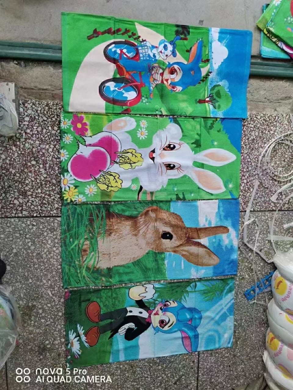 Полотенце 75x35 см, махровая ткань, 6 шт,